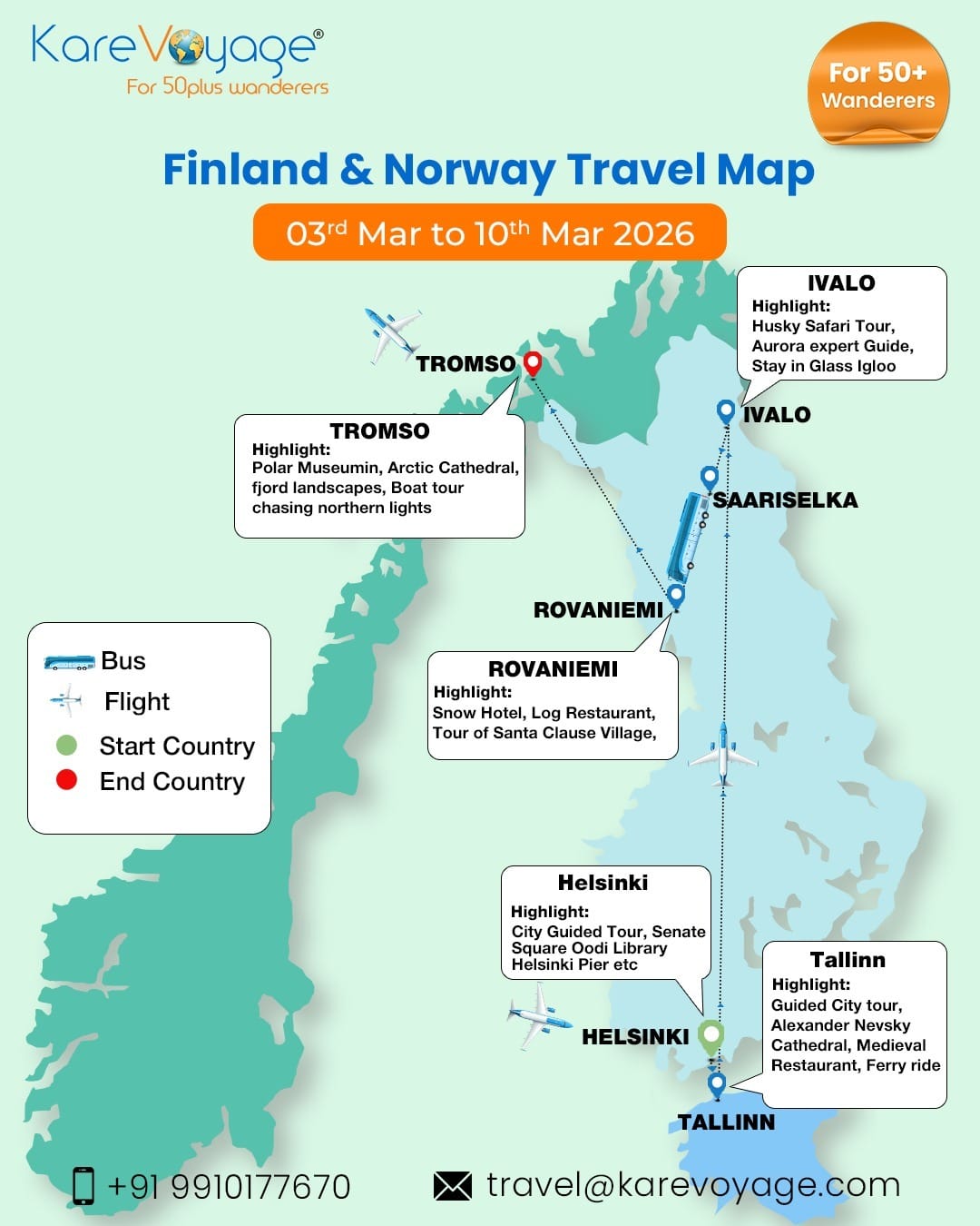 Finland Norway map